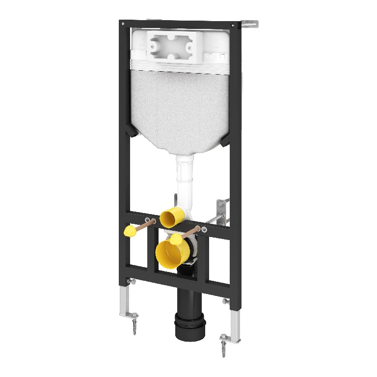 Rezervor WC incastrat, negru, 6 L  OPP