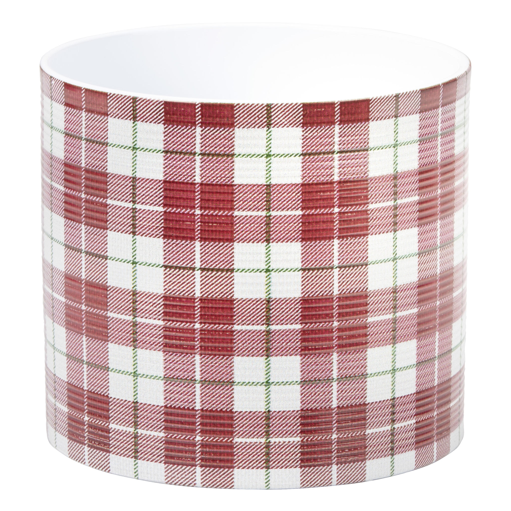 Ghiveci, rotund rosu Highland, 14 cm • Scheurich