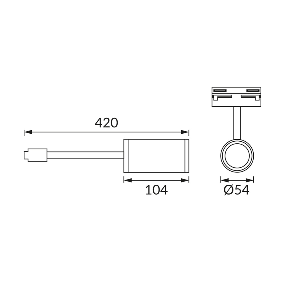 Aplica STRUHM Megan, GU10, 35W, IP20, negru