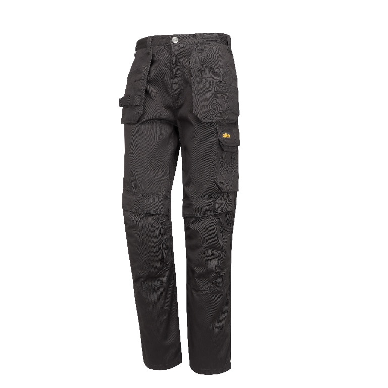 Pantaloni de lucru Site Sember, EU48, poliester si bumbac, negru
