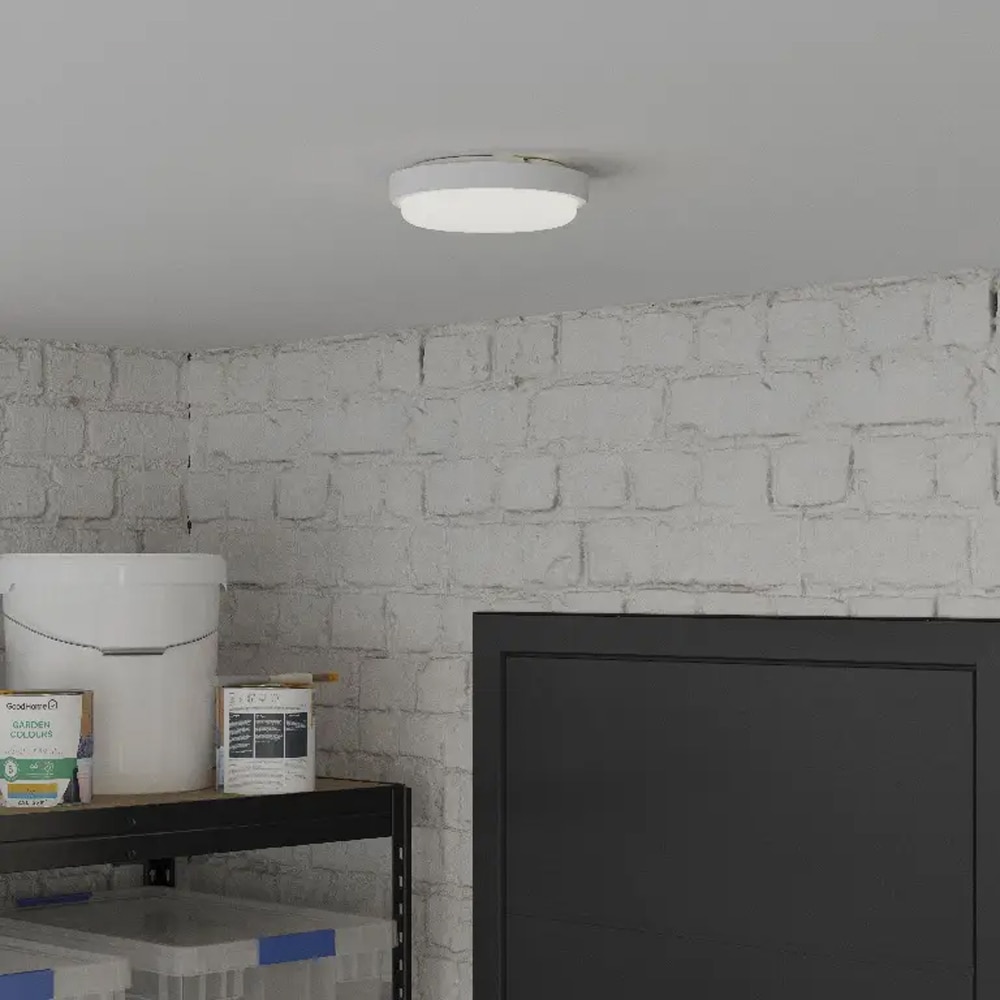 Aplica GOODHOME Bulkhead 101283875, 9W, 600 lumeni, alb