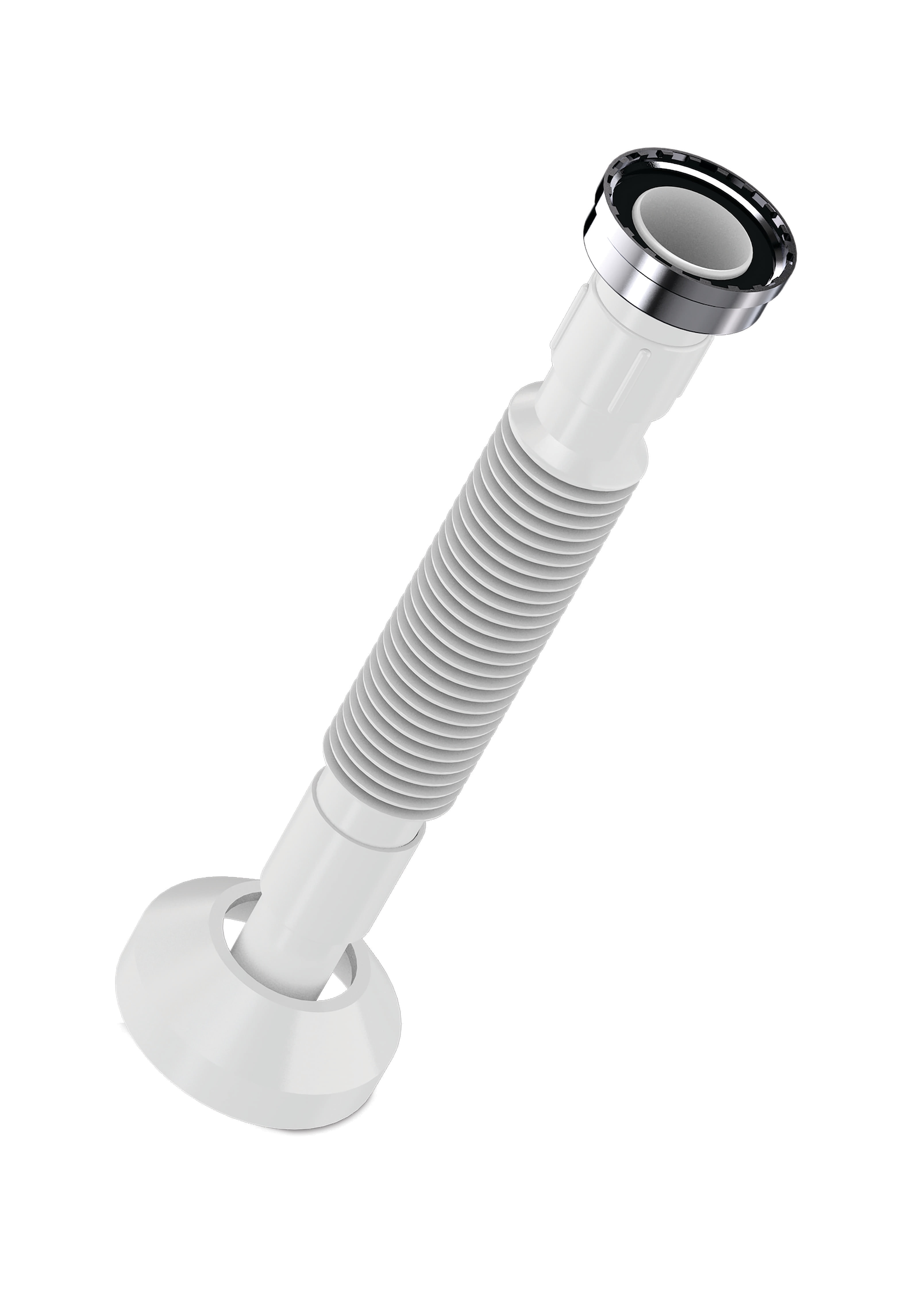 Racord flexibil Wirquin Essentiel 30950187, 1 1/4", D 32mm, alb