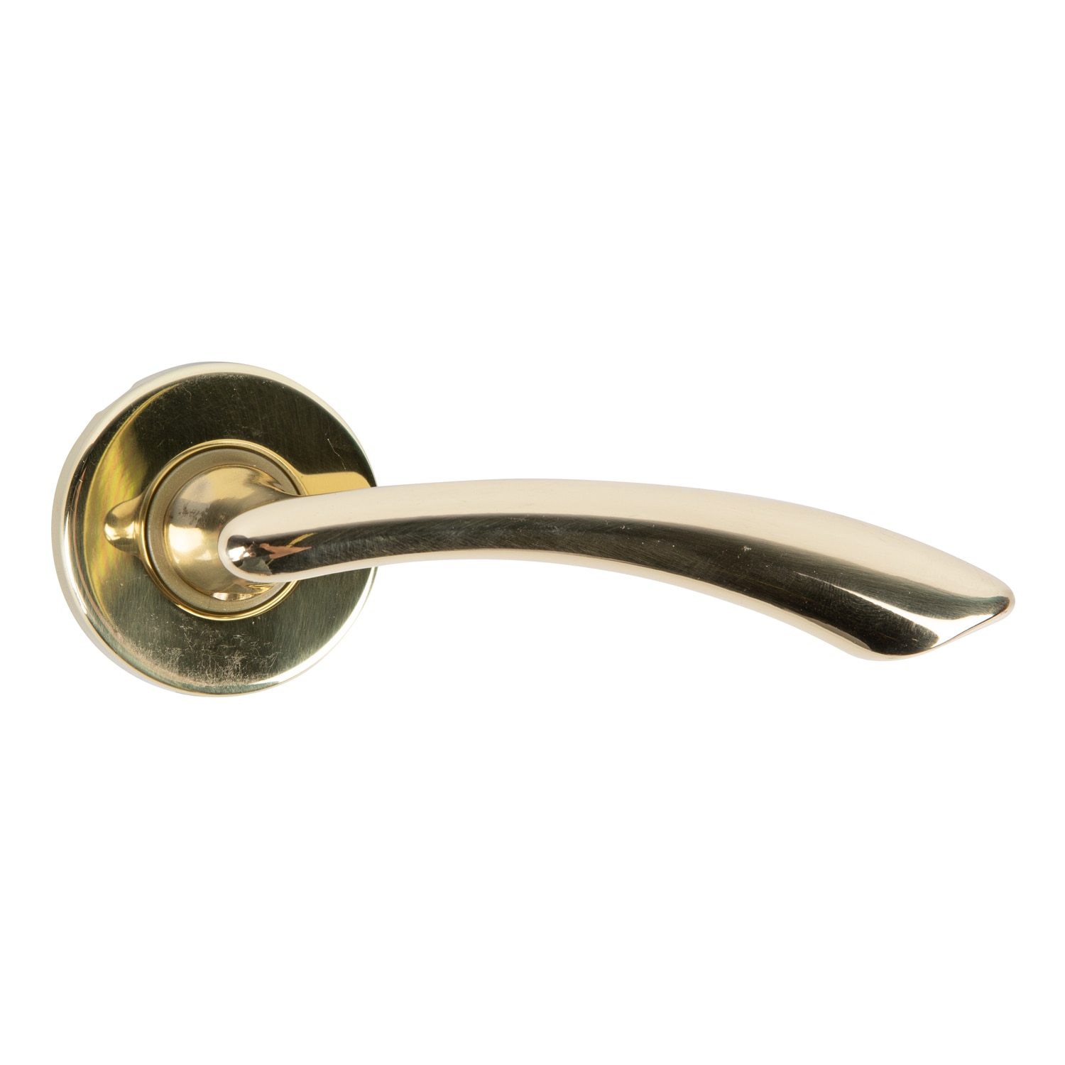 Maner usa, rozeta 50 mm, cheie, auriu lucios Ninfea