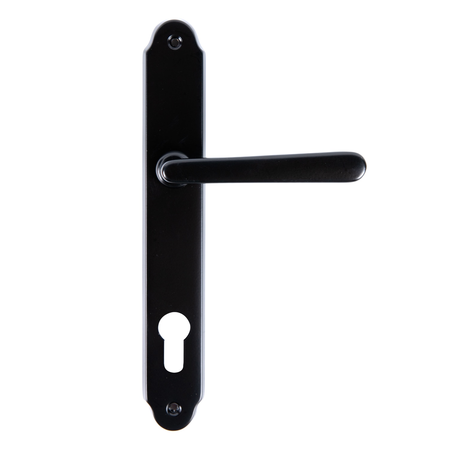 Maner usa, placa 90 mm, cilindru, negru • Wien