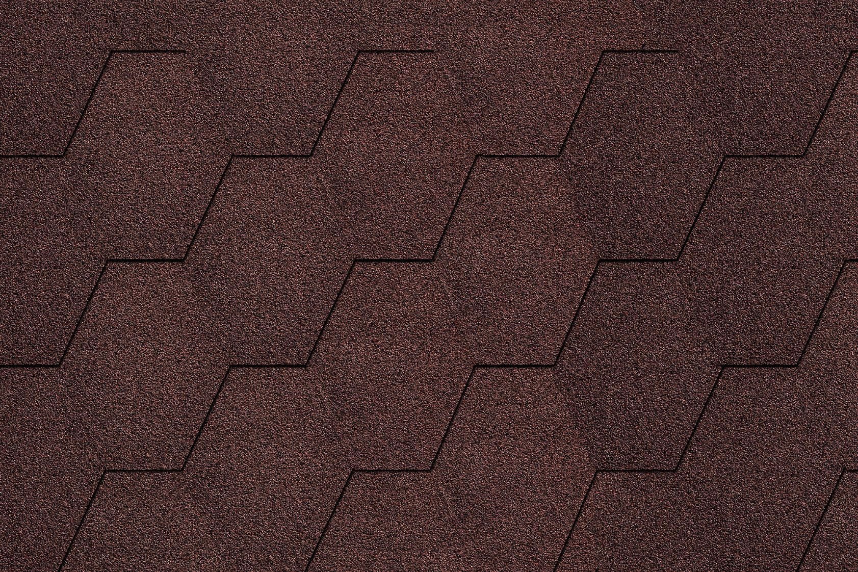 Sindrila bituminoasa, hexagonala, maro, 2.9 mp/pachet