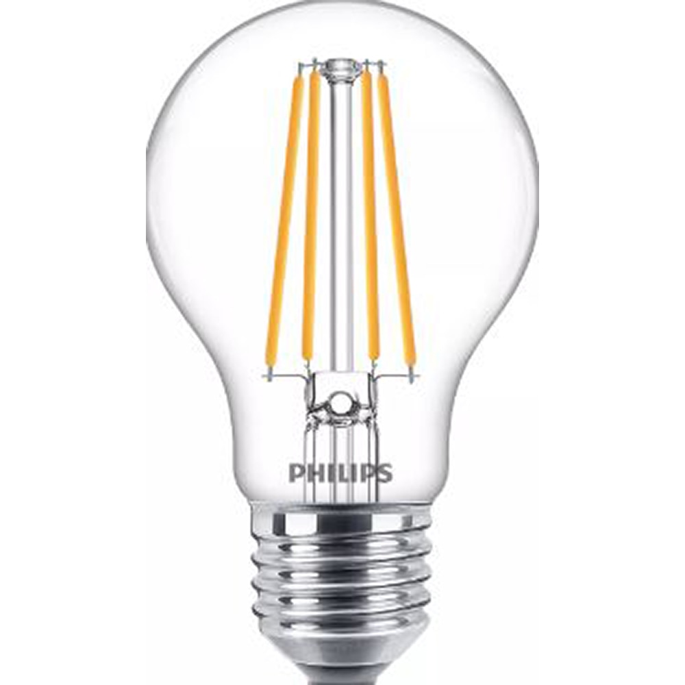 Set 3 becuri LED PHILIPS 8718699696955, 75W, A60, E27, lumina calda