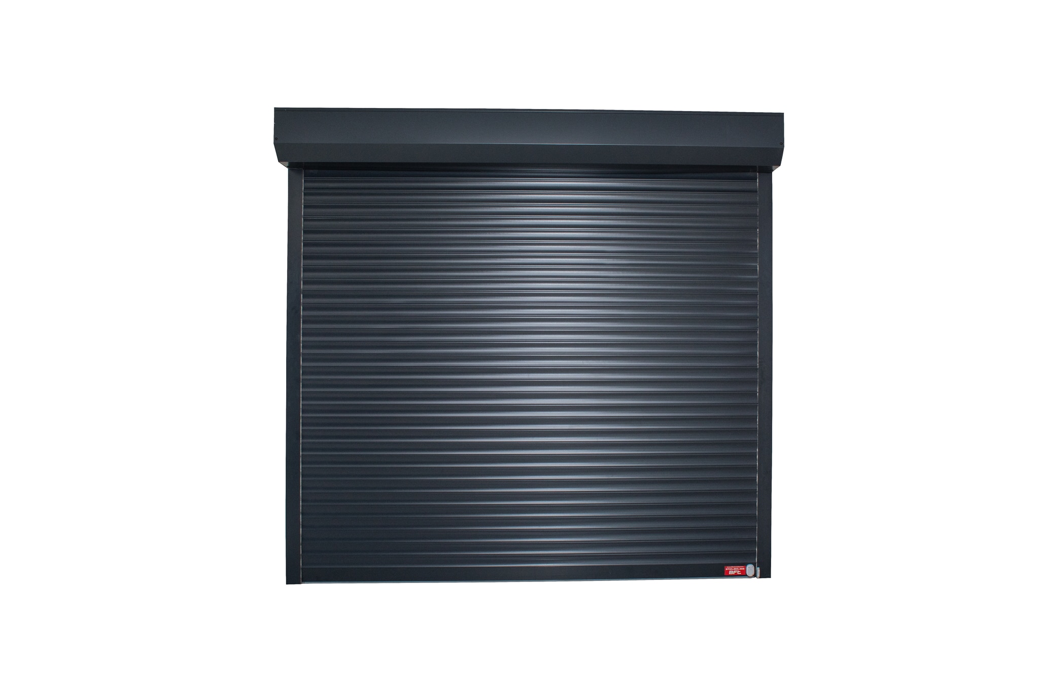 Usa garaj tip rulou, aluminiu, gri, 230 x 300 cm