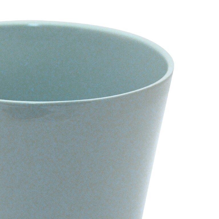 Ghiveci din ceramica, albastru, forma rotunda, 13 cm diametru • GoodHome