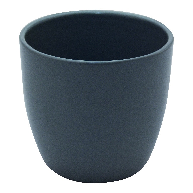 Ghiveci din argila, gri, forma rotunda, 17 cm diametru GoodHome