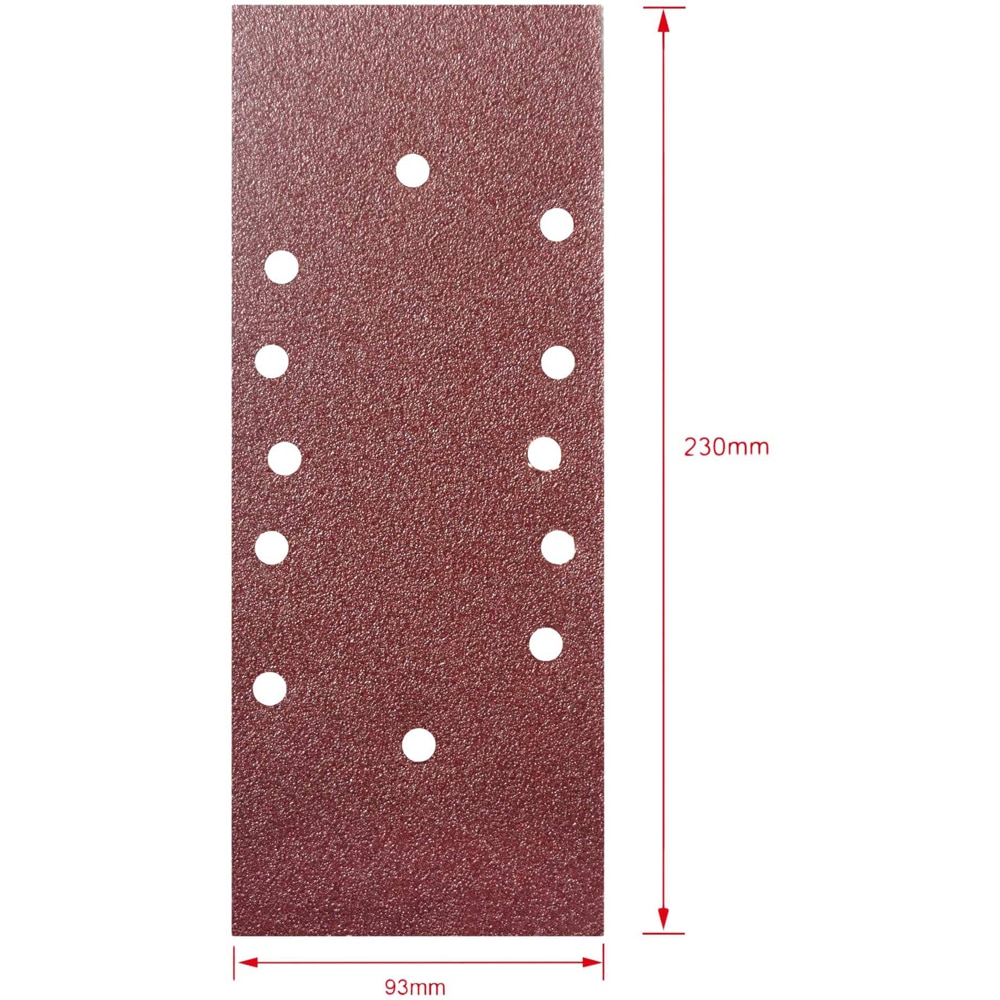 Set foi slefuire perforate MAC ALLISTER, 93 x 230 mm, 5buc