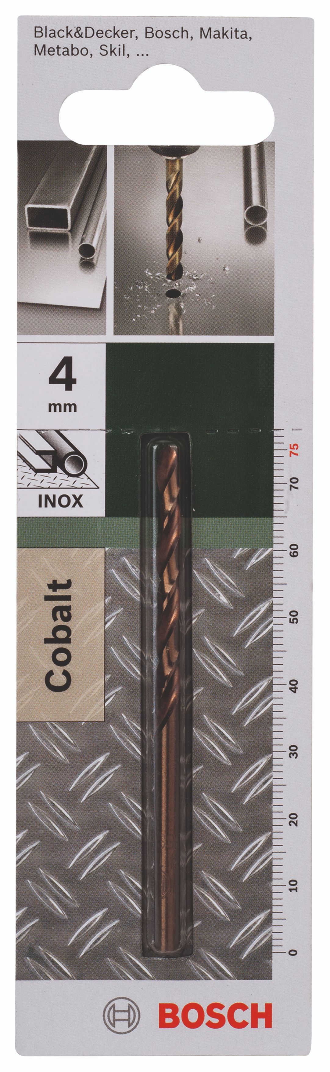 Burghiu pentru metal, HSS CO, 4 x 75 mm  Bosch