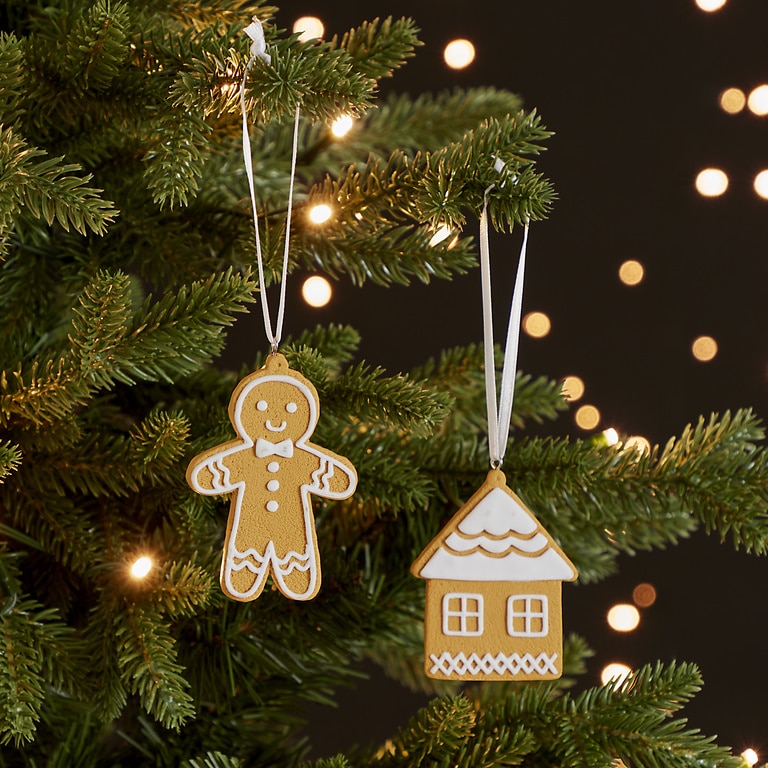 Decoratiune Craciun Casa, 7.6 cm, maro