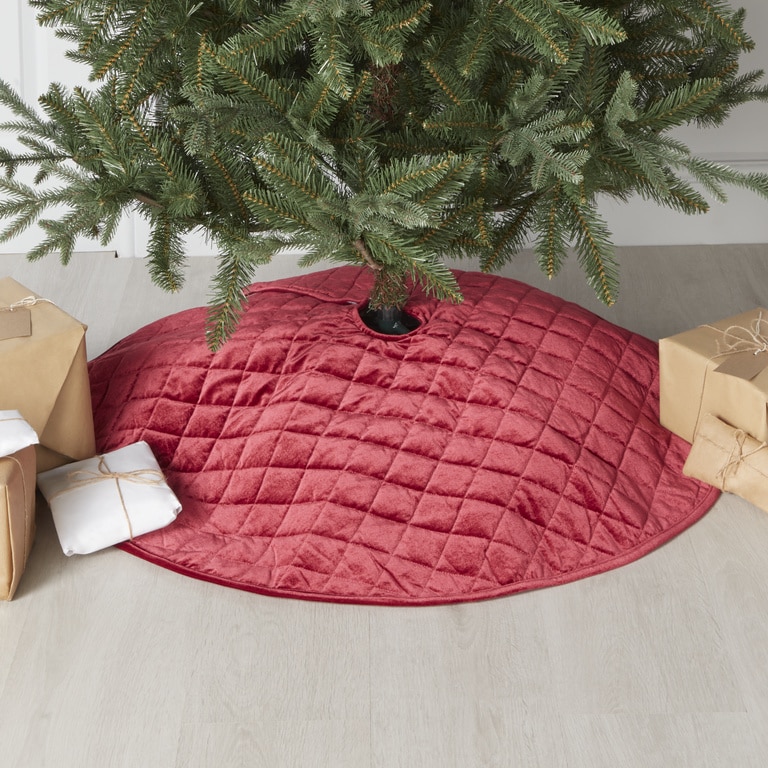 Husa suport brad, 99 cm, rosu