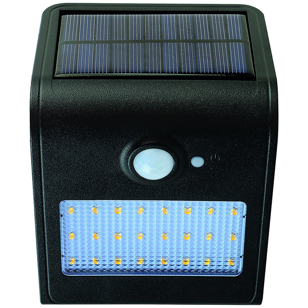 Lampa solara LED cu senzor HOROZ Sirius, 1W, 4000K, 1.2V, IP44, plastic, negru