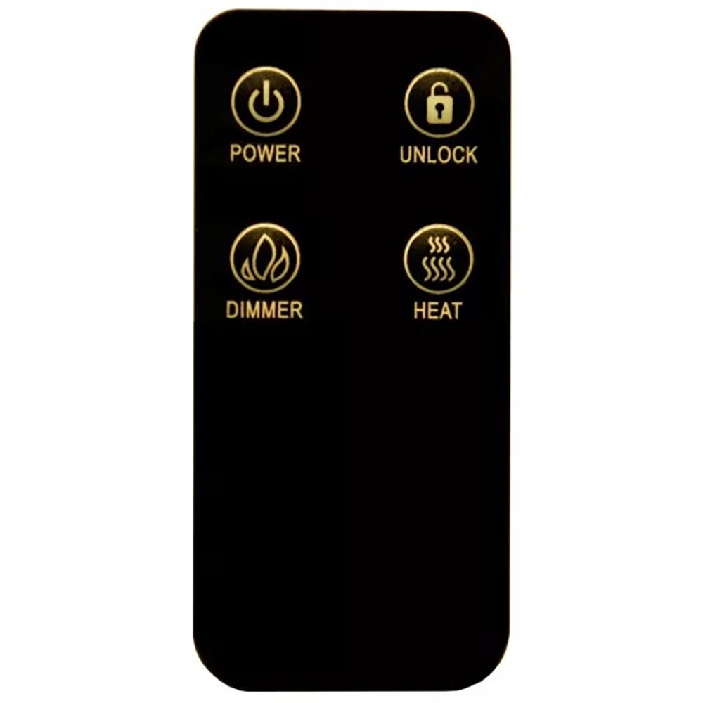 Semineu electric, 1800W, telecomanda, negru