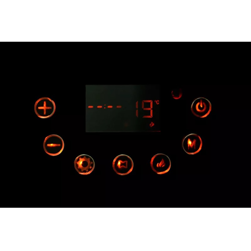 Semineu electric, 1800W, telecomanda, negru