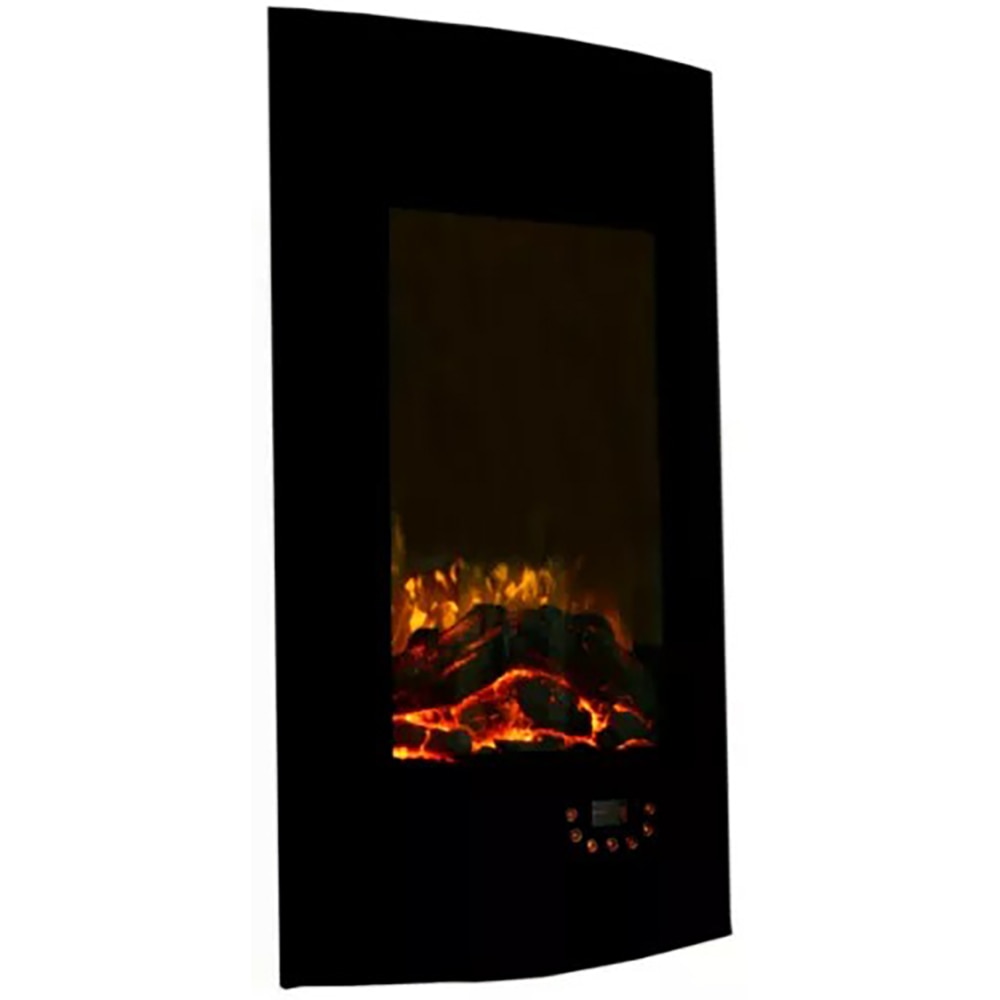 Semineu electric, 1800W, telecomanda, negru