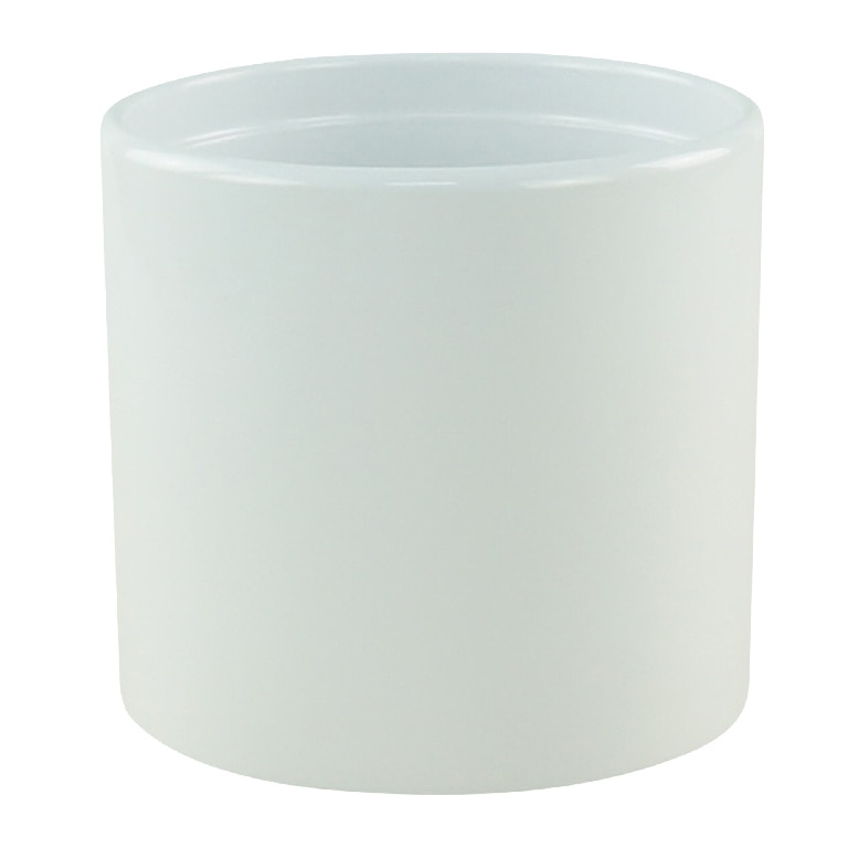 Ghiveci din ceramica, alb, forma rotunda, 17 cm diametru  GoodHome