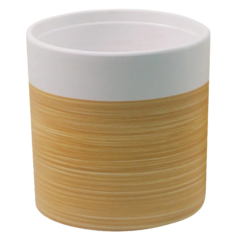 Ghiveci din ceramica, alb, forma rotunda, 30 cm diametru  GoodHome