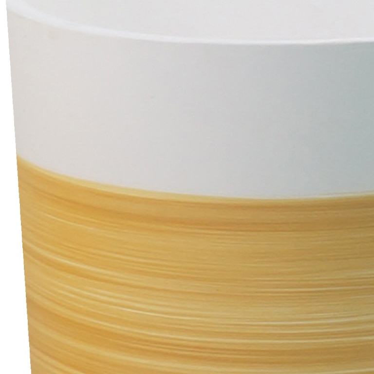 Ghiveci din ciment, alb, forma rotunda, 38 cm diametru  GoodHome