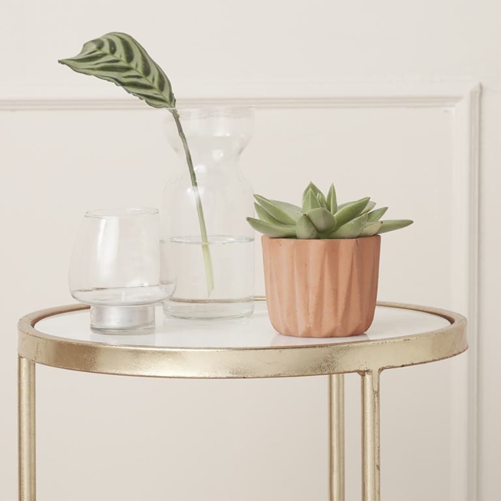 Ghiveci rotund GOODHOME, teracota, 8.5 cm, maro