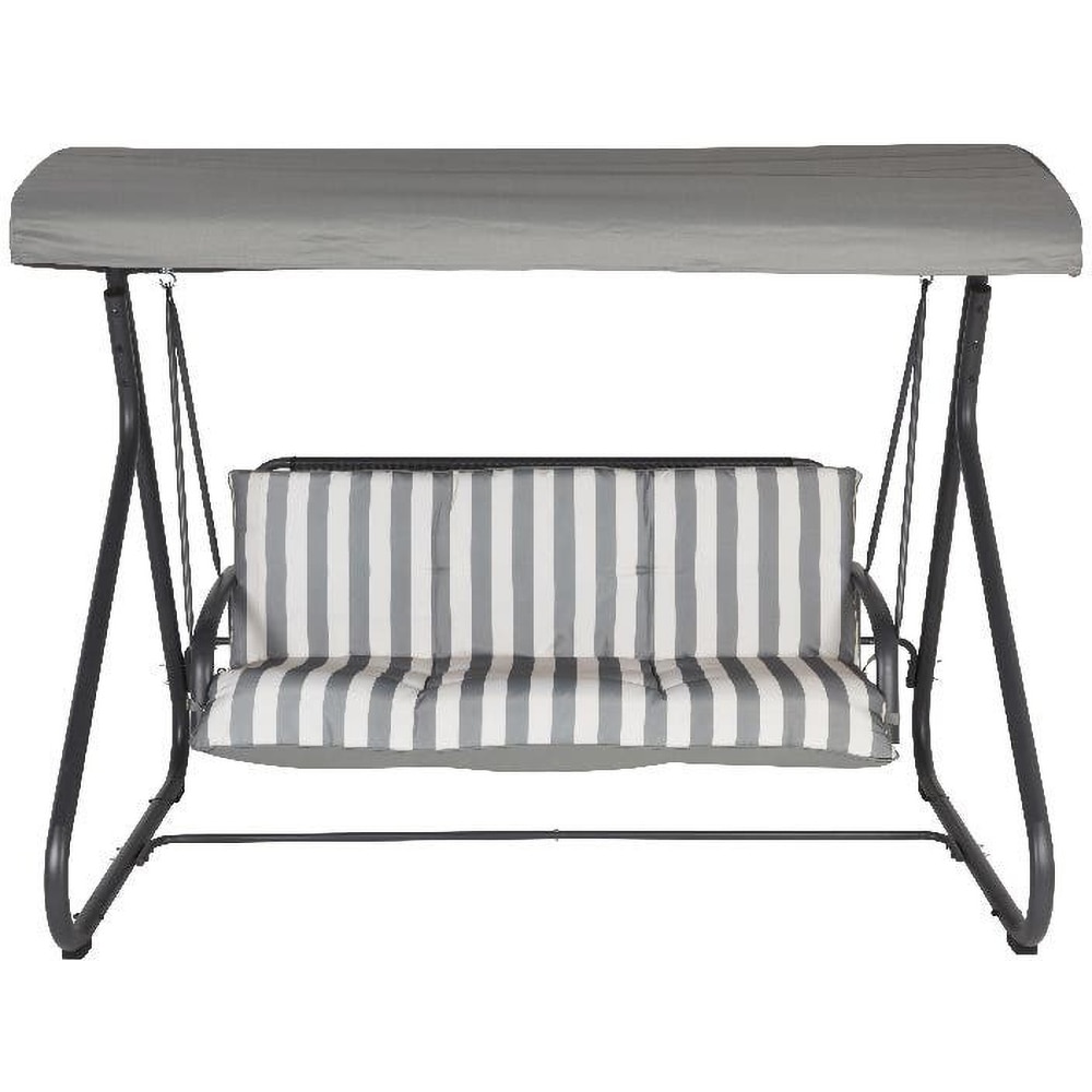 Balansoar gradina Colorado, 3 locuri, 206 x 130 x 165 cm, gri