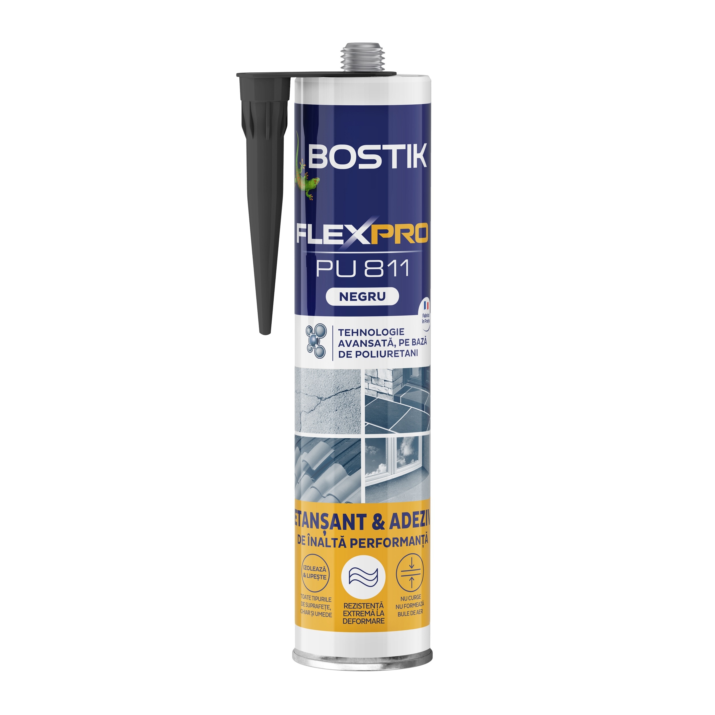 Etansant BOSTIK  FlexPro PU 811, negru, 300 ml