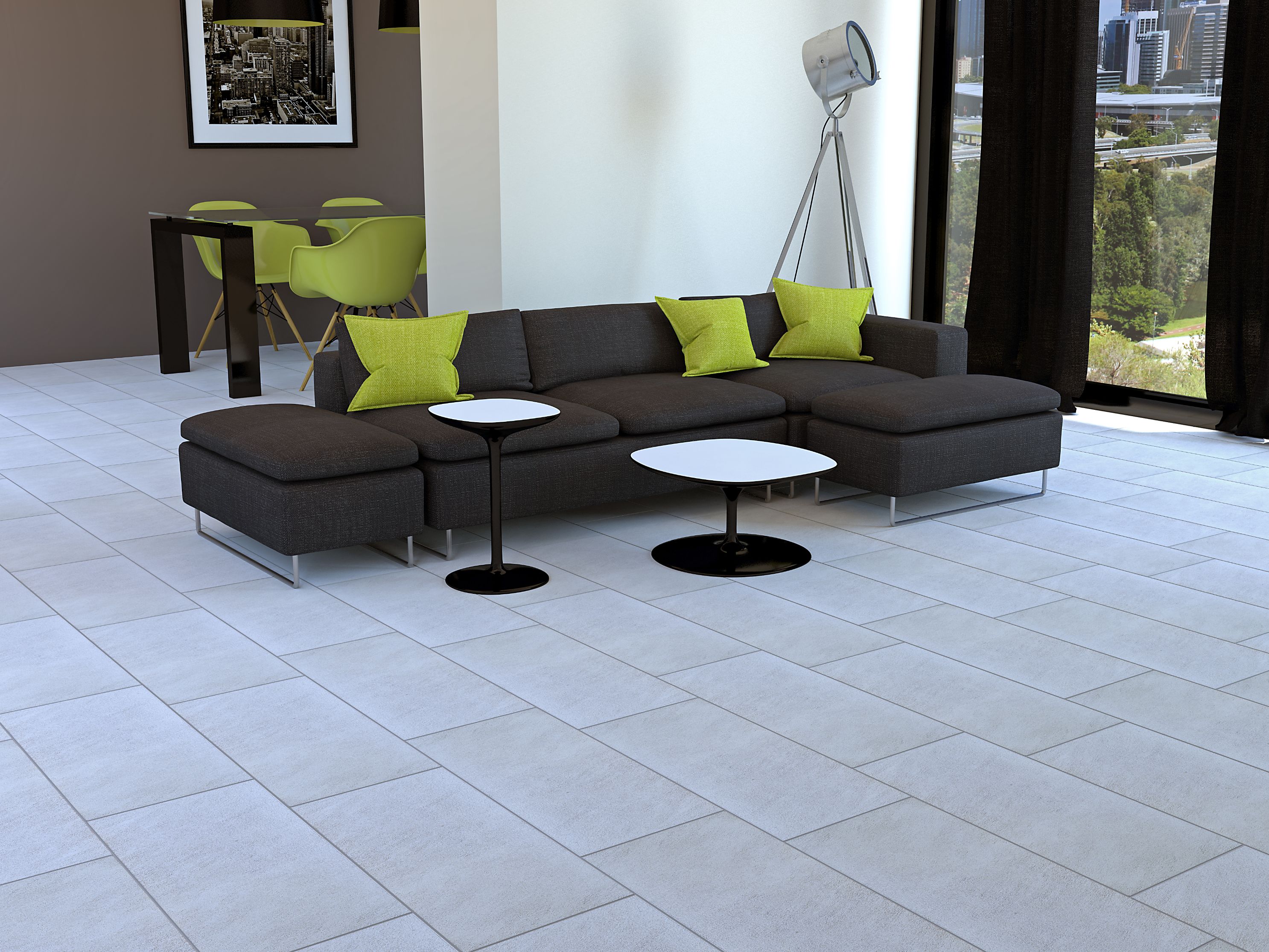 Gresie interior/exterior Kai Dakar, portelanata, gri, 60 x 30 cm, 1,62 mp/cutie