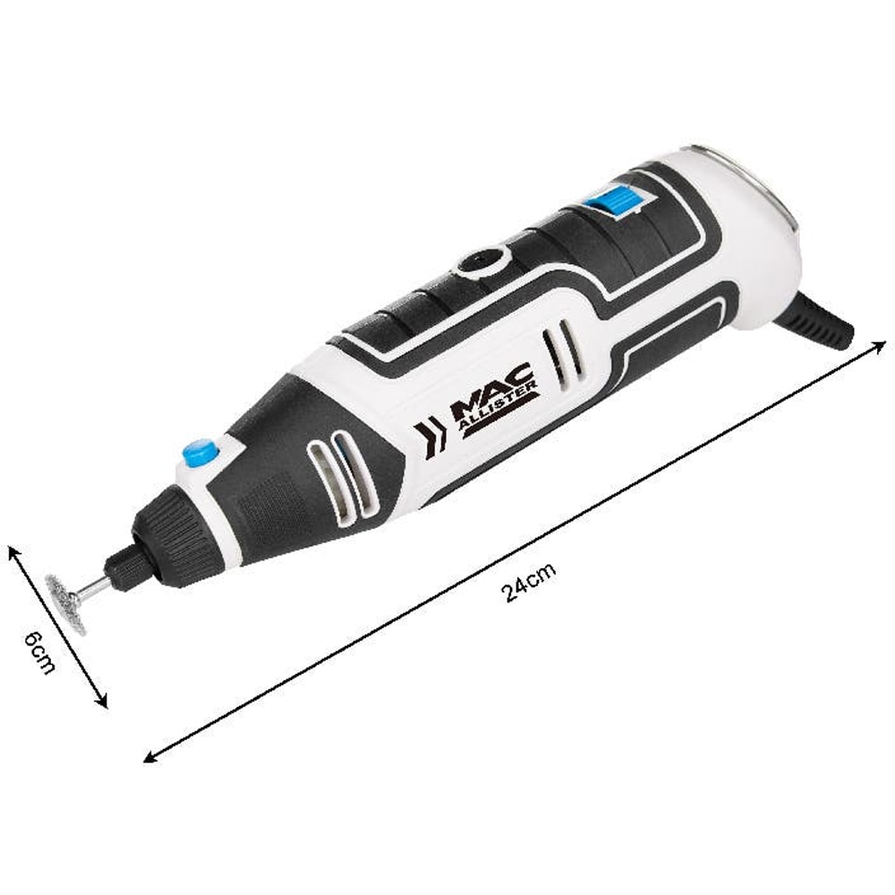 Mini unealta rotativa Mac Allister, 130W, kit 213 accesorii