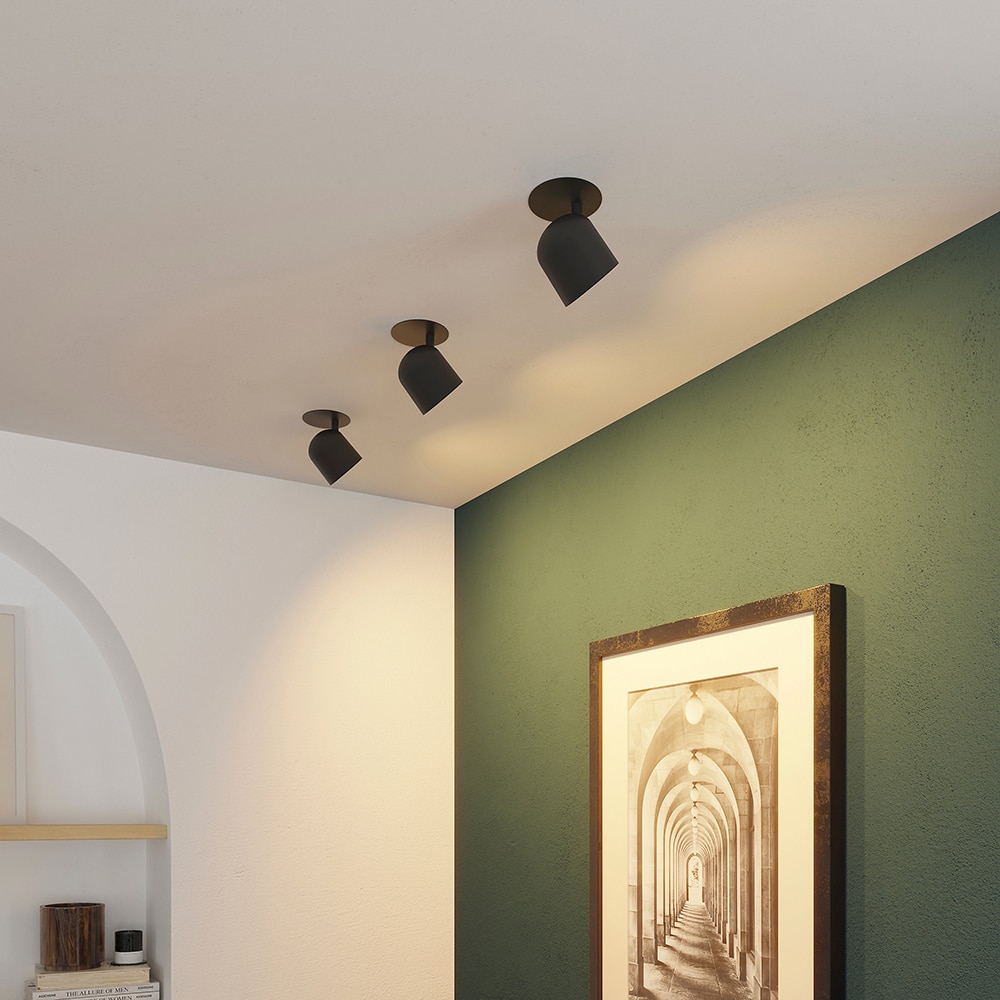 Spot LED Fossey GOODHOME, GU10, 5W, IP20, negru