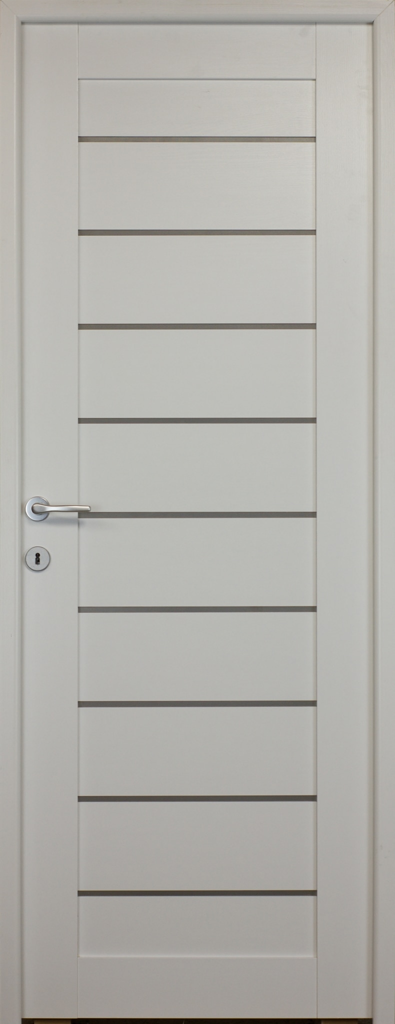 Usa de interior cu geam, alb, reversibila, mdf, 203 x 78 cm, toc inclus  Tarra