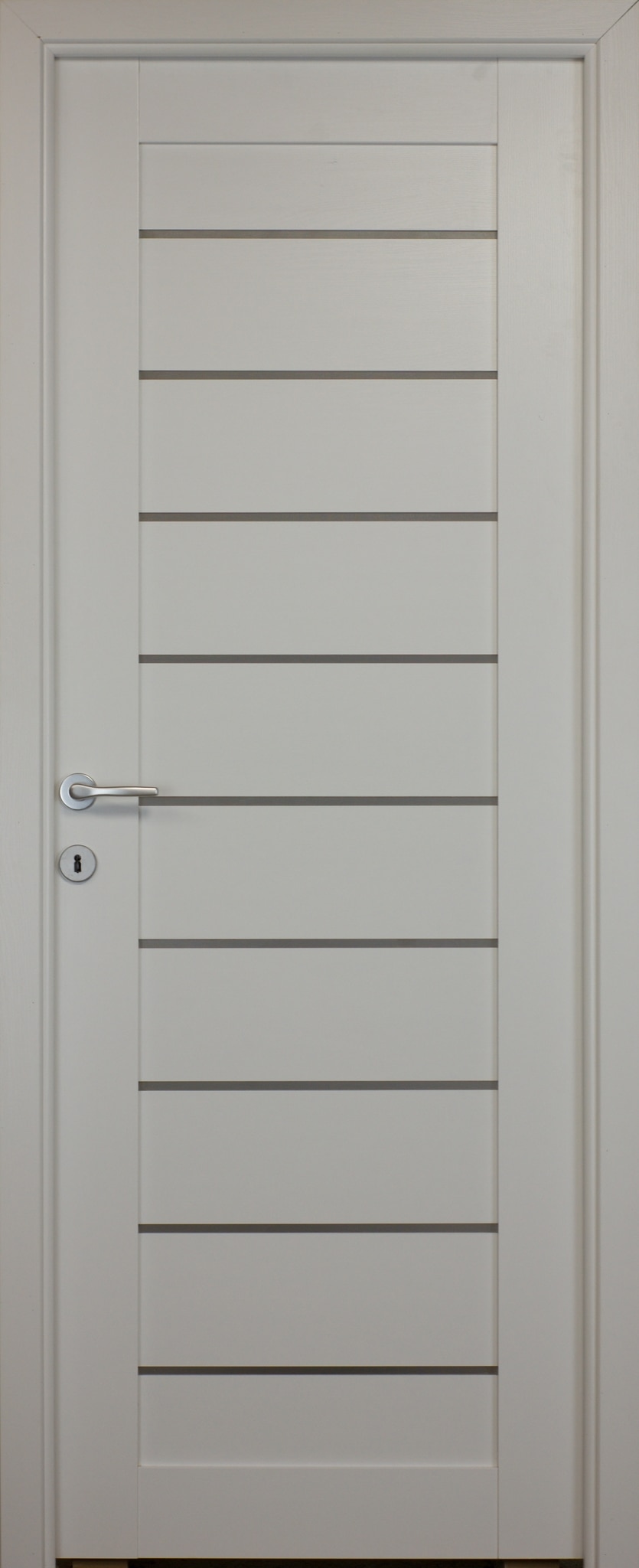 Usa de interior cu geam, alb, reversibila, mdf, 203 x 88 cm, toc inclus  Tarra