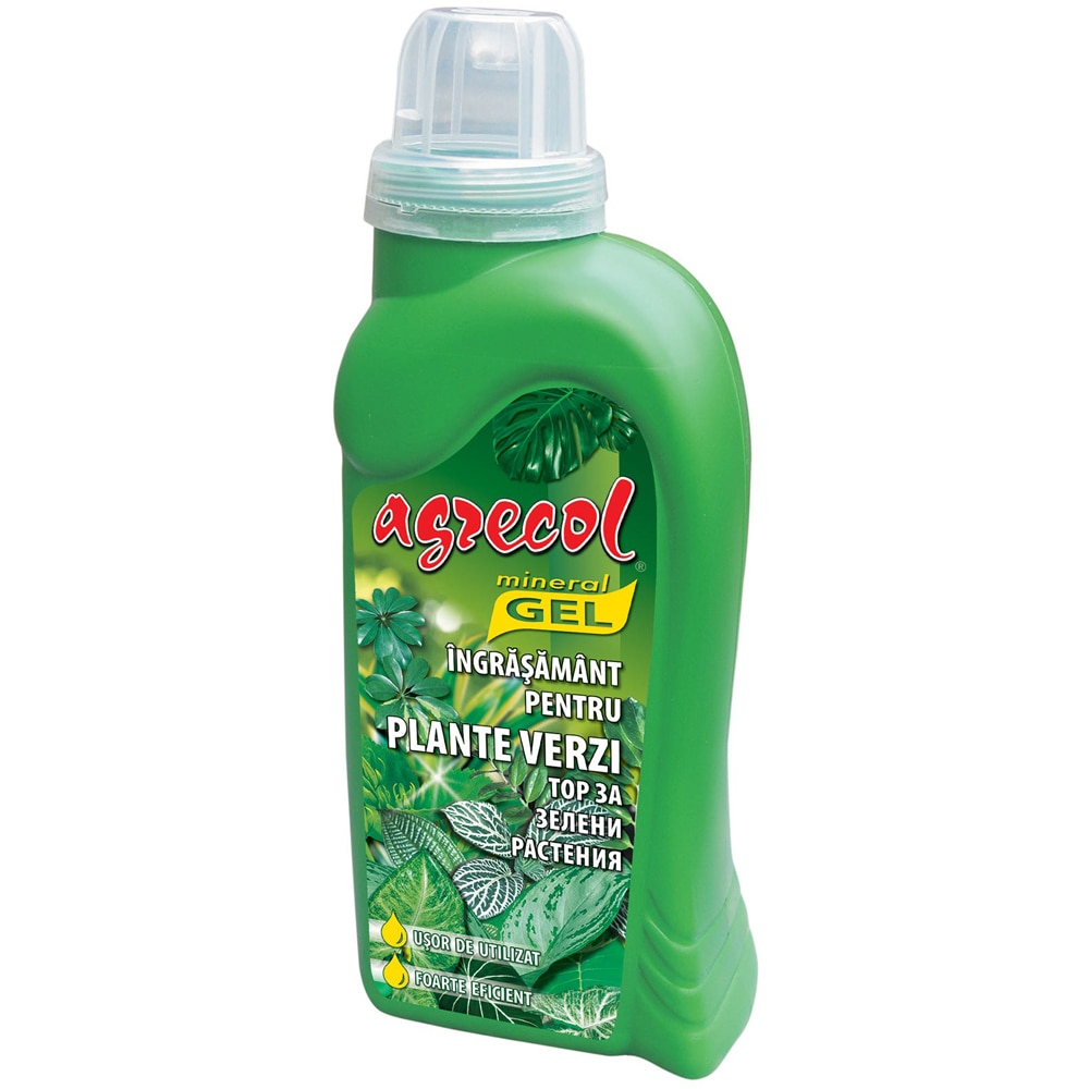 Ingrasamant gel mineral pentru plante verzi Agrecol, 500 ml