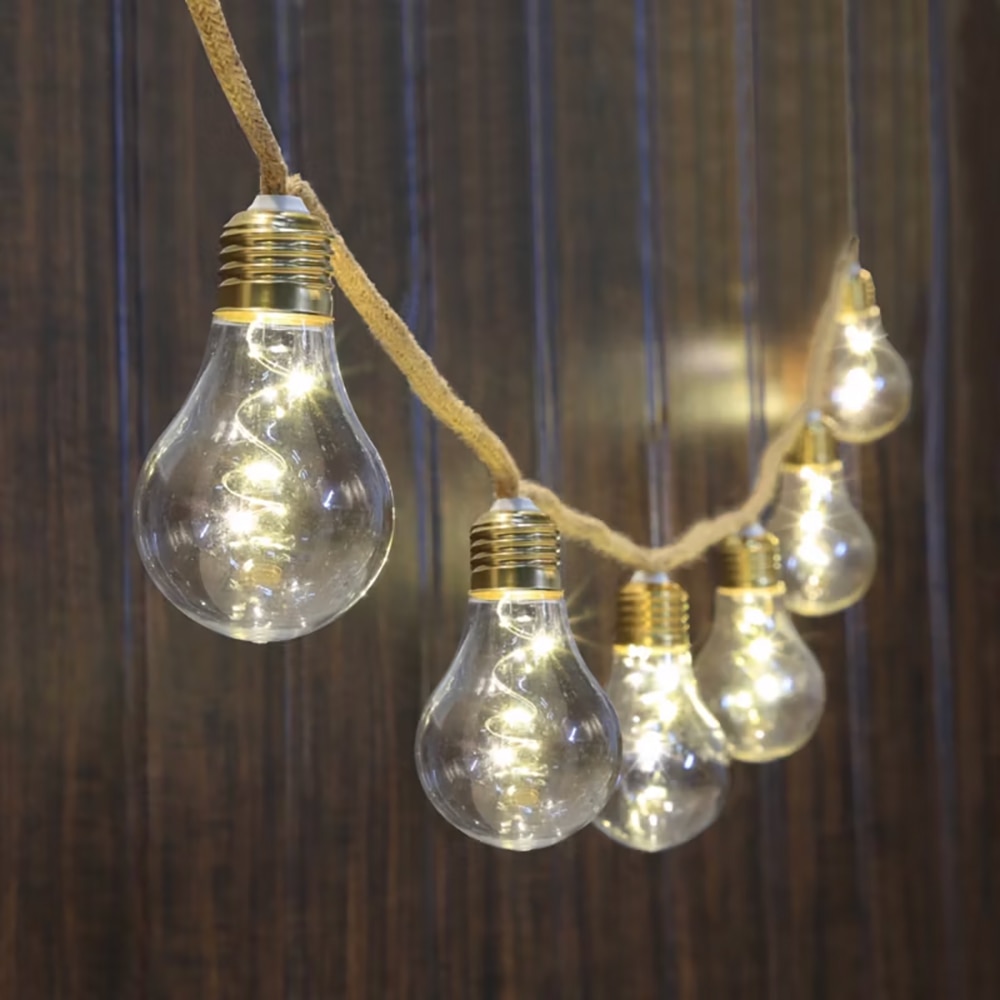 Ghirlanda decorativa LED Fajara 101290505, 4.8m, 10 becuri, auriu