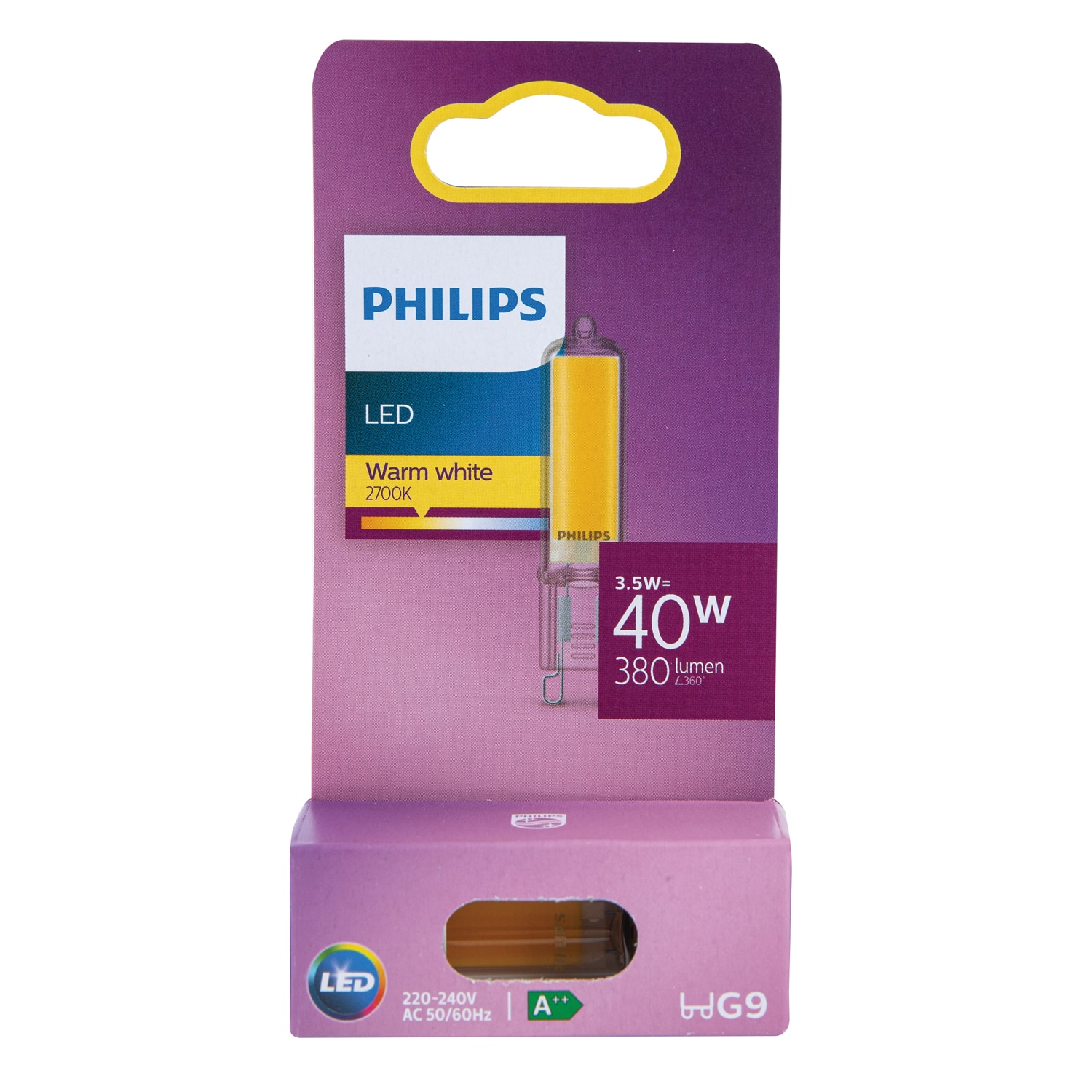 Bec LED, clasic, 3.5 W, G9 WW RF ND  Philips