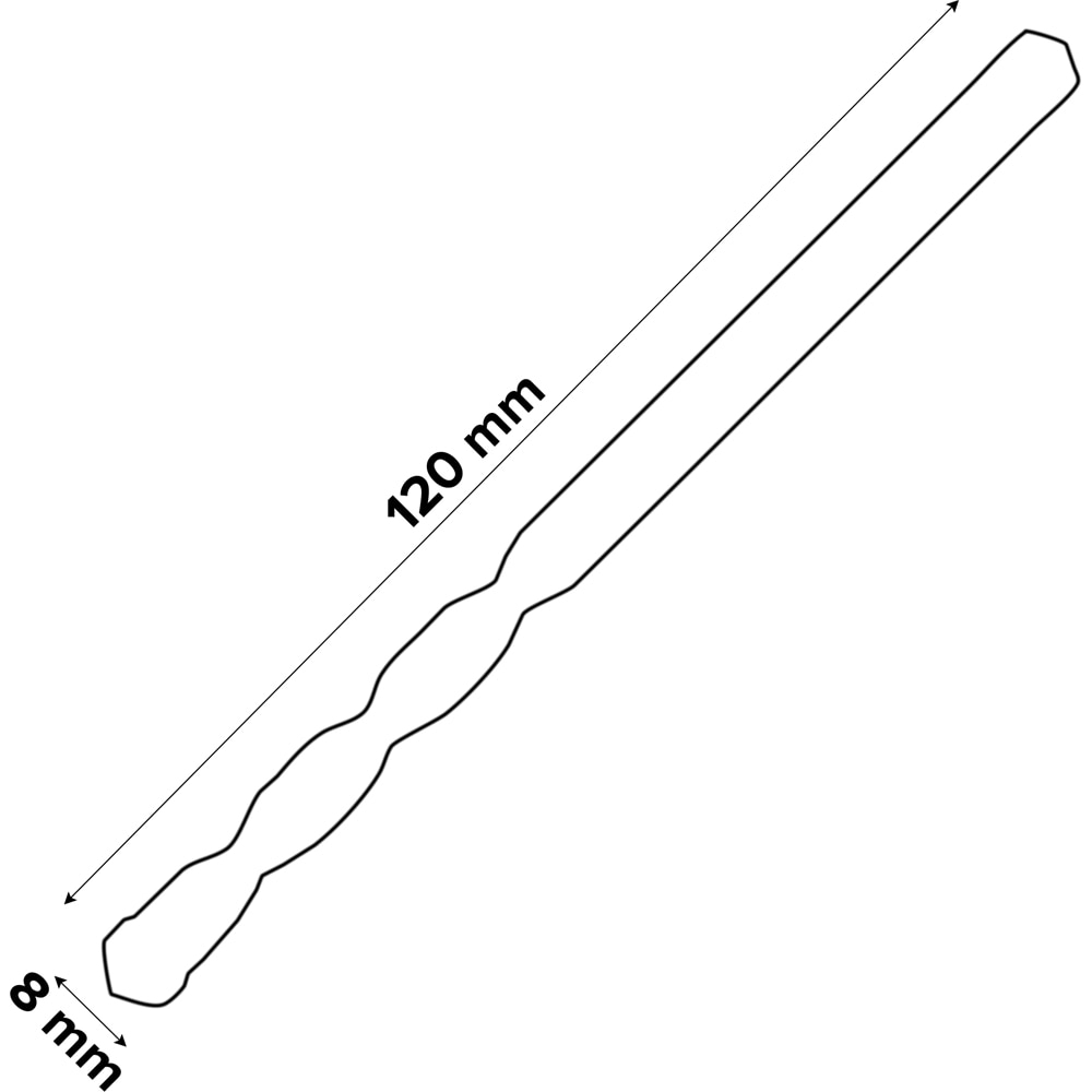 Burghiu multifunctional Erbauer, 8 x 120 mm