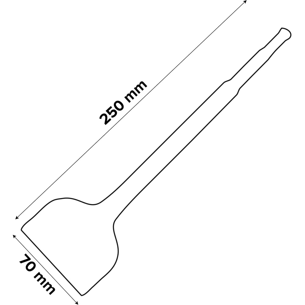 Dalta SDS Plus ERBAUER, 7 x 25 cm, otel, gri