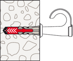 Set de 6 bucati de dibluri duopower 6 x 30 + holsurub aferent si carlig ochi deschis din nylon  Fischer