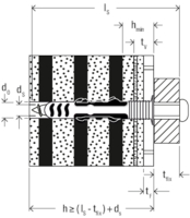 Set de 4 dibluri duopower 6x38 mm cu holsurub de inox A2 pentru fixari etanse in zone constant umede  Fischer
