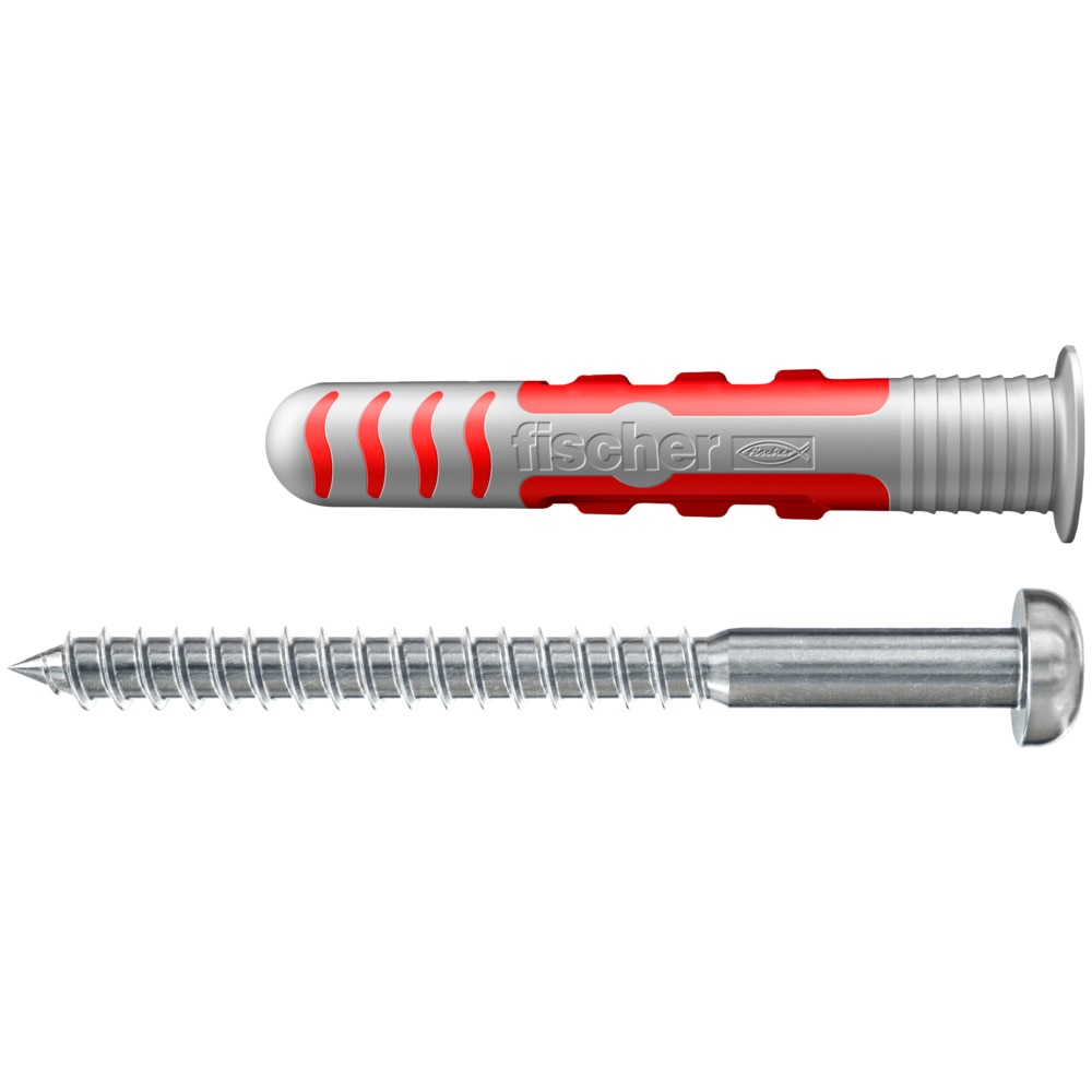 Set de 2 dibluri duopower 8x48 mm cu holsurub de inox A2 pentu fixari etanse in zone constant umede  Fischer