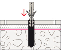 Set fixare pentru obiecte sanitare S8RD 70 WCR cu protectie ceramica  Fischer