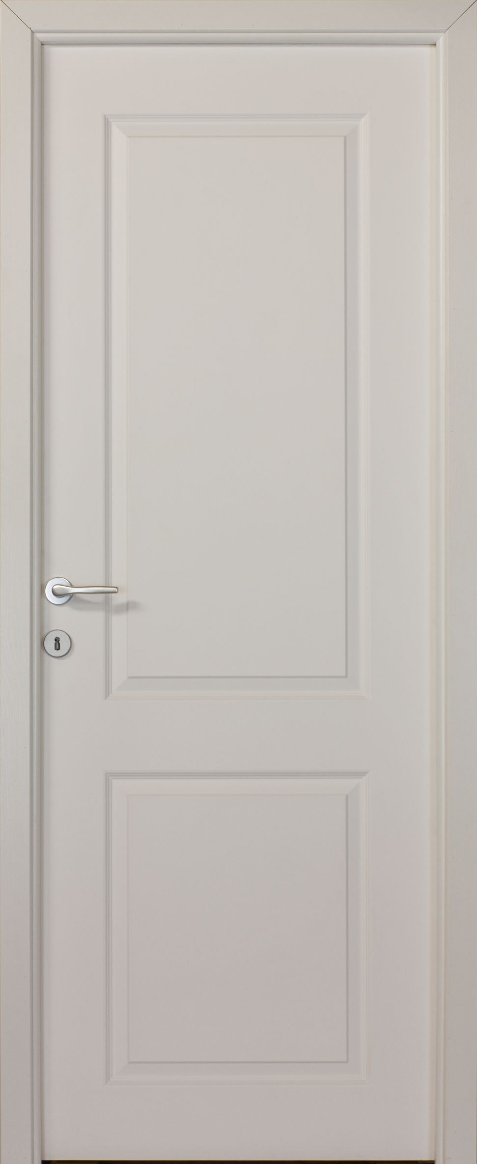 Usa de interior fara geam, alb, reversibila, mdf, 203 x 88 cm, toc inclus • Sara