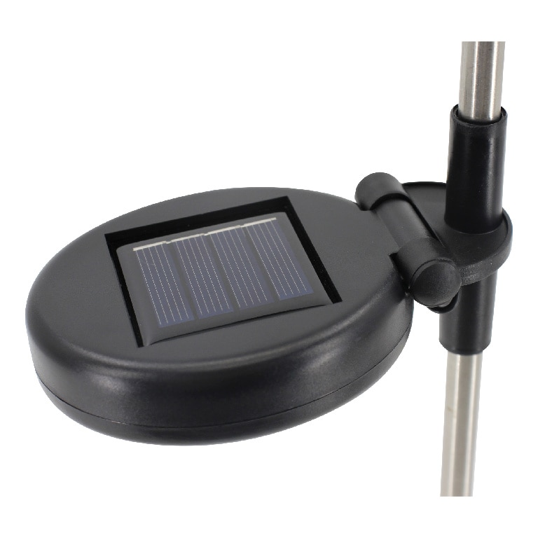 Lampa solara LED, otel inoxidabil, argintiu, 1 bucata, 0.03 W 