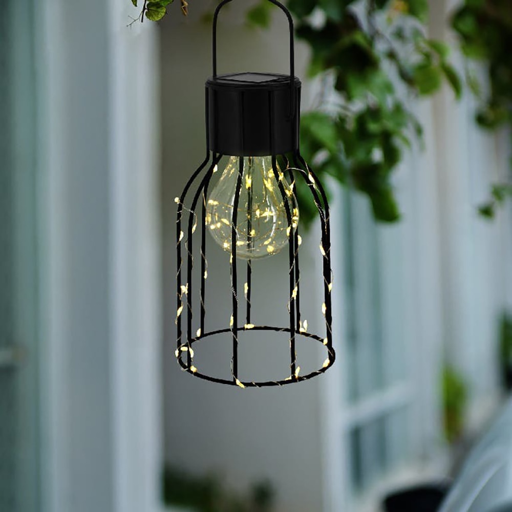 Lampa solara LED, 0.03 W, 10 lumeni, IP44, 3000K, metal, negru