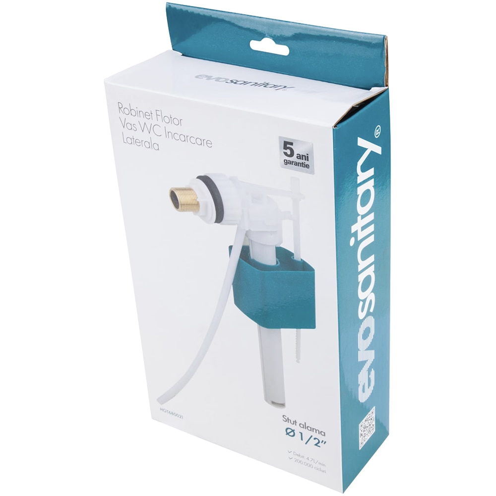 Robinet flotor WC LATERALPLAST 680021, 1/2", alama