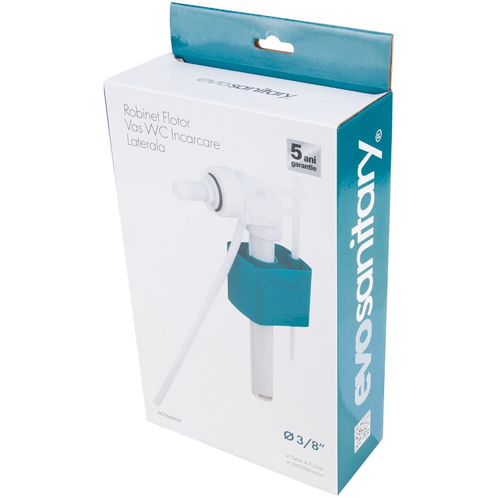 Robinet flotor WC LATERPLAST 680019, 3.8", plastic