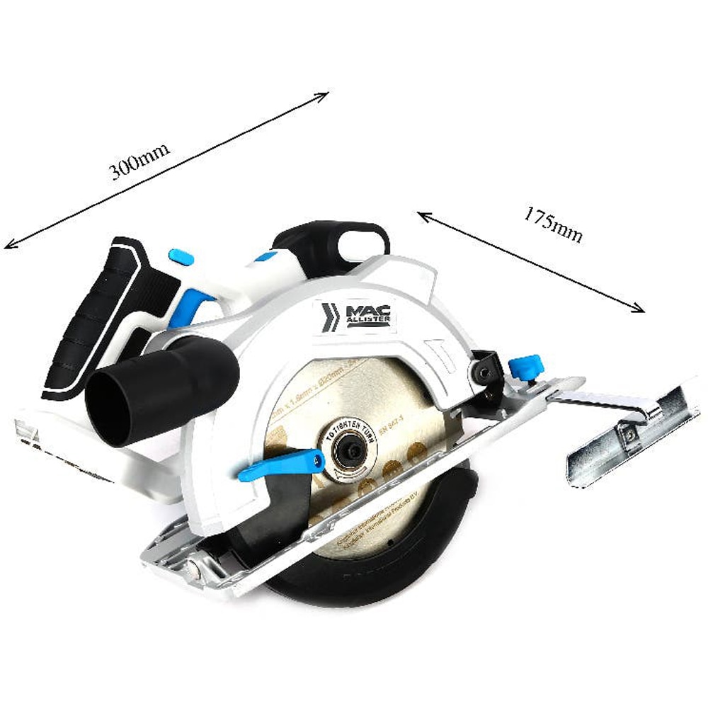 Fierastrau circular MAC ALLISTER, 18V, 4200rpm, 165mm
