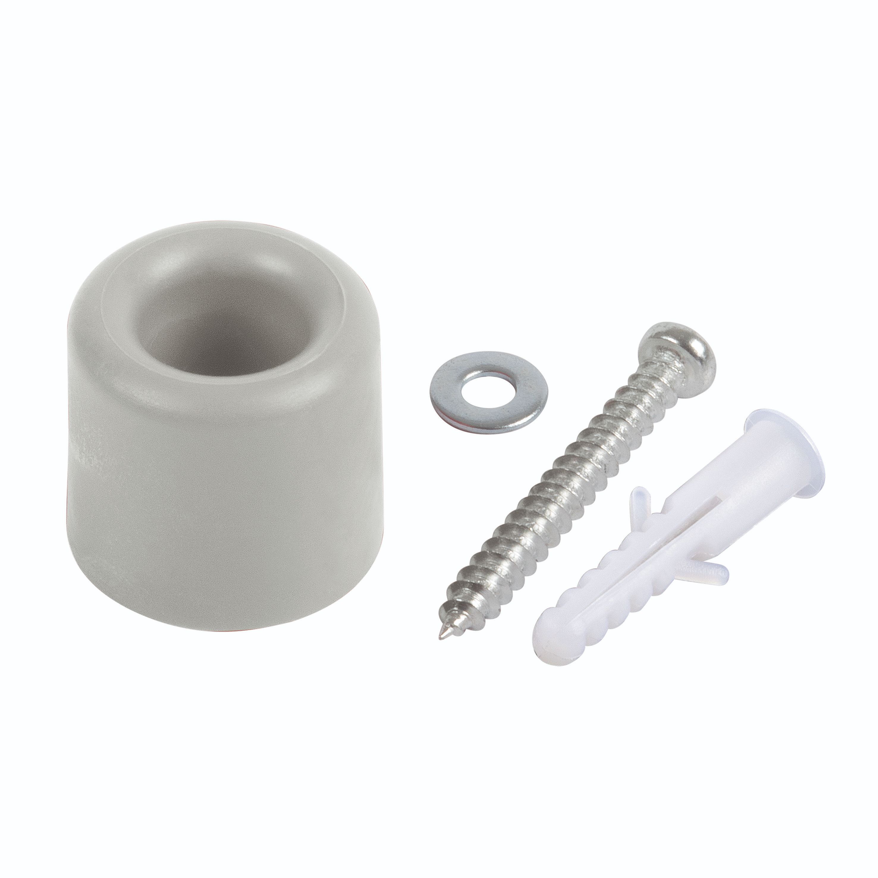 Opritor usa cu surub, gri, 28 X H25 mm