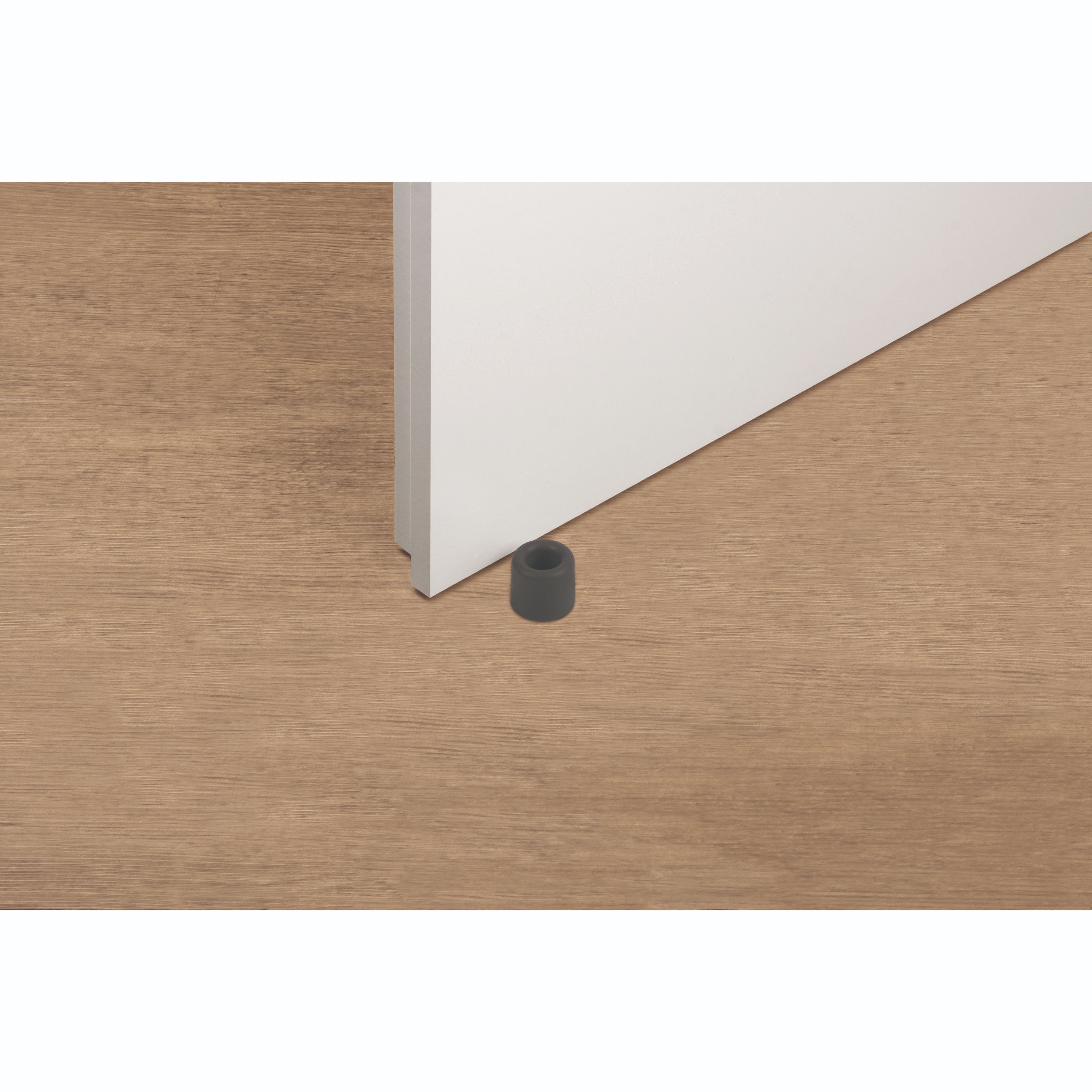 Opritor usa cu surub, negru, 28 X 25 mm