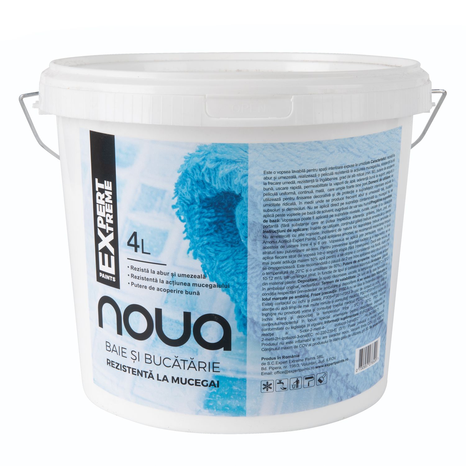 Vopsea lavabila Expert Extreme Noua, alb, 4 L, Interior